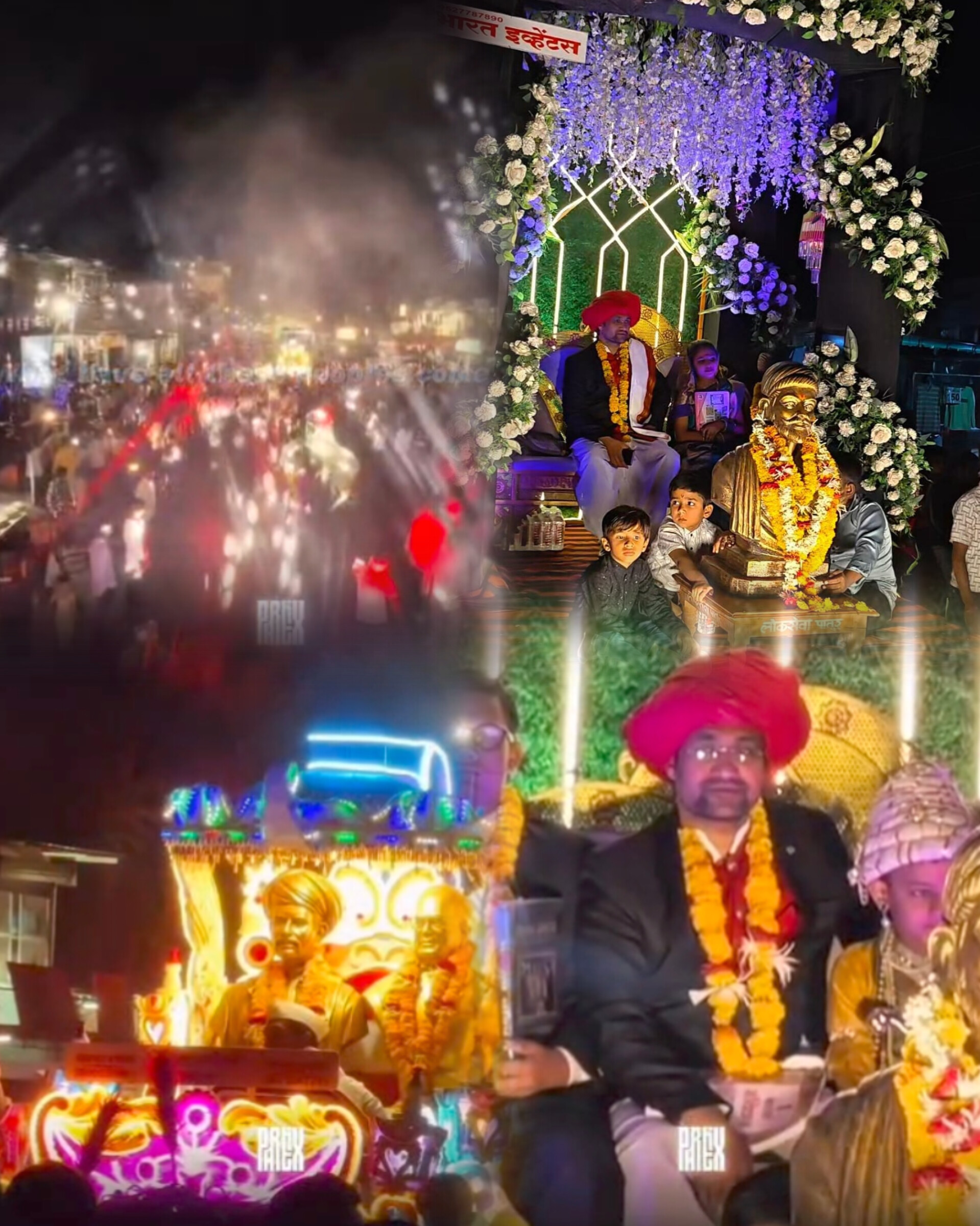 पातूर शहरात गुरु-शिष्य जयंतीनिमित्त भव्य शोभायात्रा उत्साहात संपन्न