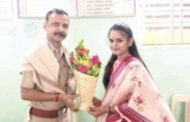 पोलिस भरतीत निवड झालेल्या पत्रकार कन्या निशा वानखडे यांचा सत्कार