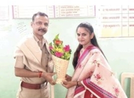 पोलिस भरतीत निवड झालेल्या पत्रकार कन्या निशा वानखडे यांचा सत्कार