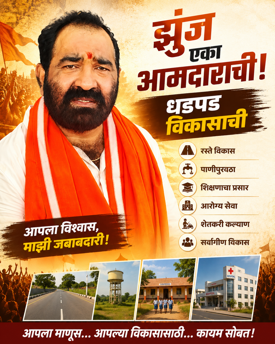 झुंज एका आमदाराची-धडपड लोकविकासाची ! प्रा.जयसिंग जाधव