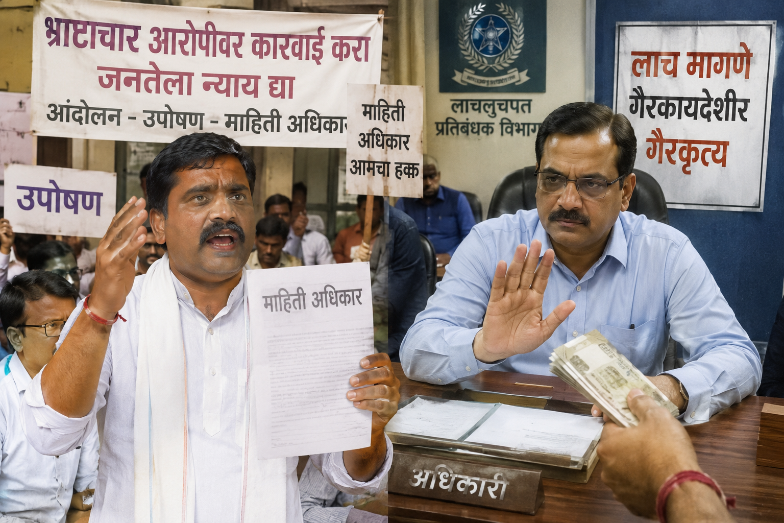 आंदोलन, उपोषण आणि माहिती अधिकाराच्या नावाखाली अधिकाऱ्यांना वेठीस धरण्याचा उद्योग?