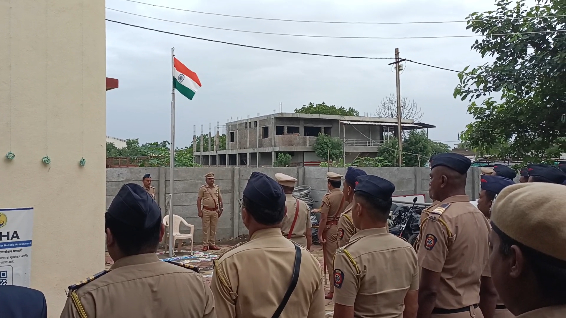 पातूर पोलीस स्टेशन येथे ८० वा स्वातंत्र्य दिन उत्साहात साजरा