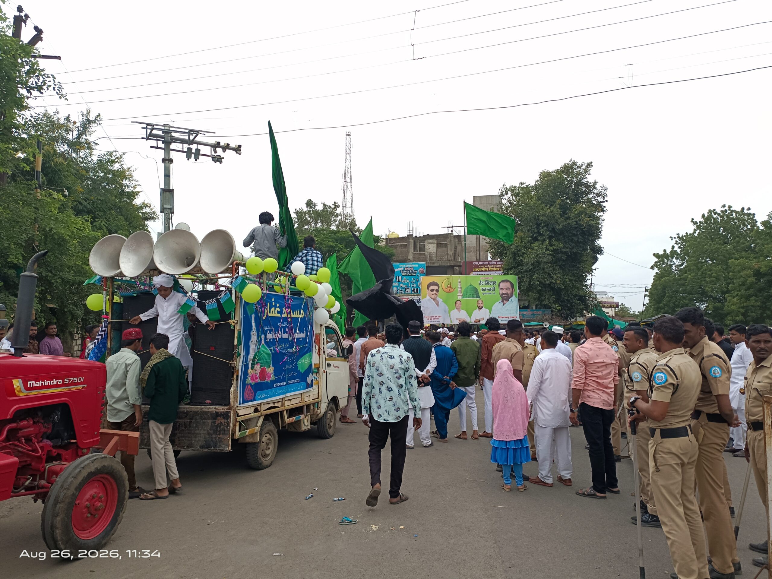 पातुर येथे ईद-ए-मिलादुन्नबी उत्सव उत्साहात साजरा