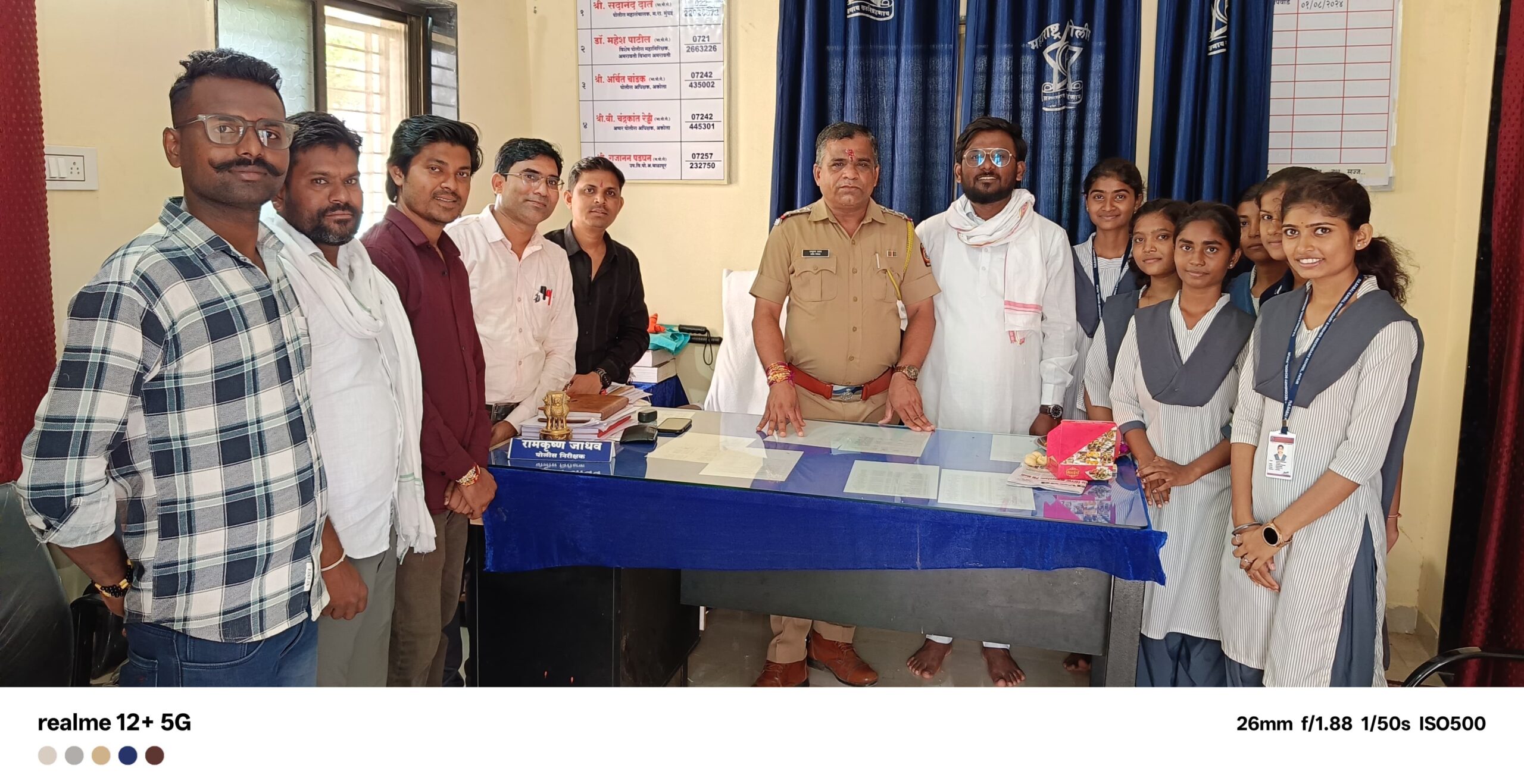पातूर पोलीस स्टेशनमध्ये ‘एक राखी पोलीस बांधवांसाठी’ सामाजिक उपक्रम उत्साहात संपन्न